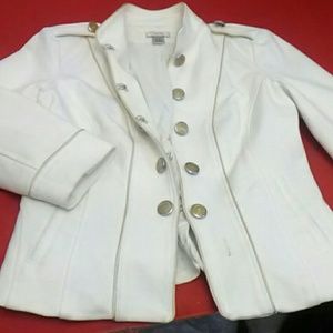 Cache Cream & Gold Jacket Size 6 EUC
